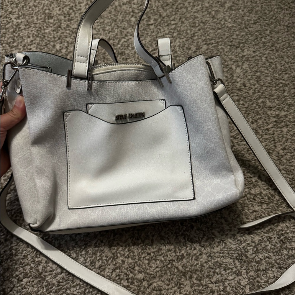 Steve Madden Elegant Cream Satchel